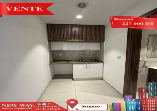 Bureau (A+2) à Sousse avec Place de Parking - Bien immobilier à {"id":20,"country_id":219,"name":"SOUSSE","slug":"sousse"} - Image 4 - Agence Immobilière New Way