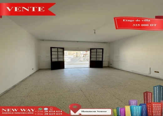 Etage de Villa avec une entrée indépendante - Bien immobilier à {"id":20,"country_id":219,"name":"SOUSSE","slug":"sousse"} - Image 2 - Agence Immobilière New Way
