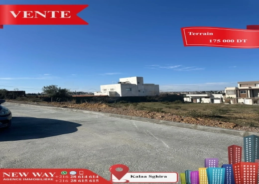 Terrain à Kalàa Sghira - Bien immobilier à {"id":20,"country_id":219,"name":"SOUSSE","slug":"sousse"} - Agence Immobilière New Way