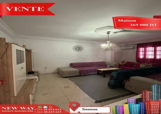 Maison à Sousse, Prés de Centre Ville - Bien immobilier à {"id":20,"country_id":219,"name":"SOUSSE","slug":"sousse"} - Image 3 - Agence Immobilière New Way