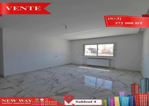 (S+3) Directe Promoteur à Sahloul 4 - Bien immobilier à {"id":20,"country_id":219,"name":"SOUSSE","slug":"sousse"} - Image 4 - Agence Immobilière New Way