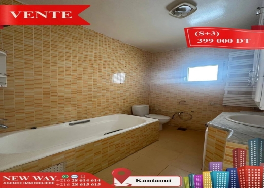 (S+3) à Kantaoui avec Place de Parking - Bien immobilier à {"id":20,"country_id":219,"name":"SOUSSE","slug":"sousse"} - Agence Immobilière New Way