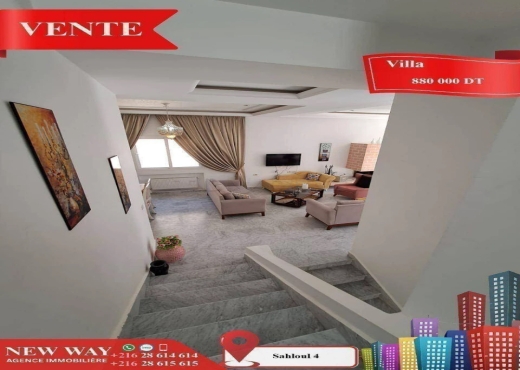 Villa à Sahloul 4 - Bien immobilier à {"id":20,"country_id":219,"name":"SOUSSE","slug":"sousse"} - Image 4 - Agence Immobilière New Way