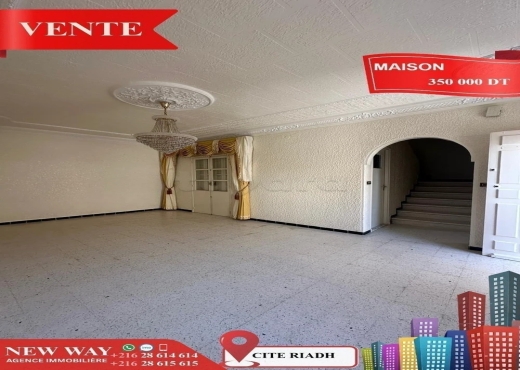 Maison indépendante (S+4) à Cité Riadh - Bien immobilier à {"id":20,"country_id":219,"name":"SOUSSE","slug":"sousse"} - Image 4 - Agence Immobilière New Way