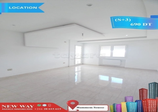 (S+3) à Hammem Sousse Prés Mosqué El Sahaba - Bien immobilier à {"id":20,"country_id":219,"name":"SOUSSE","slug":"sousse"} - Image 3 - Agence Immobilière New Way