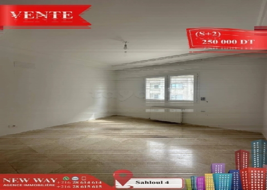 Appartement (S+2) à Sahloul 4 - Bien immobilier à {"id":20,"country_id":219,"name":"SOUSSE","slug":"sousse"} - Image 4 - Agence Immobilière New Way