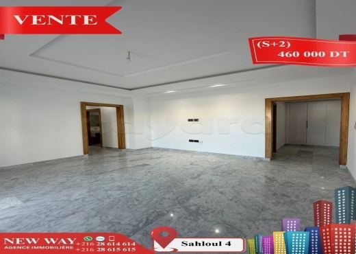 (S+2) Directe Promoteur à Sahloul 4 - Bien immobilier à {"id":20,"country_id":219,"name":"SOUSSE","slug":"sousse"} - Agence Immobilière New Way