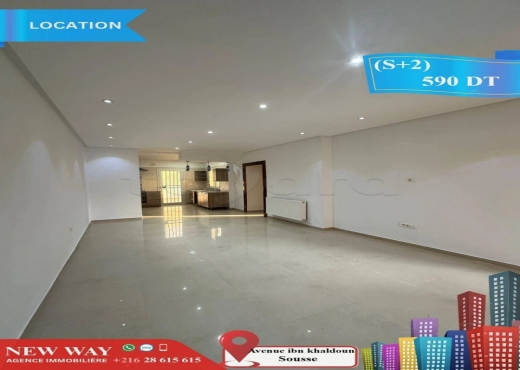 (S+2) Prés de l'avenue ibn khaldoun Sousse - Bien immobilier à {"id":20,"country_id":219,"name":"SOUSSE","slug":"sousse"} - Image 2 - Agence Immobilière New Way