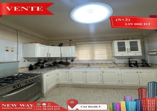 (S+2) à Cité Riadh 5 avec Abri de Voiture - Bien immobilier à {"id":20,"country_id":219,"name":"SOUSSE","slug":"sousse"} - Image 4 - Agence Immobilière New Way
