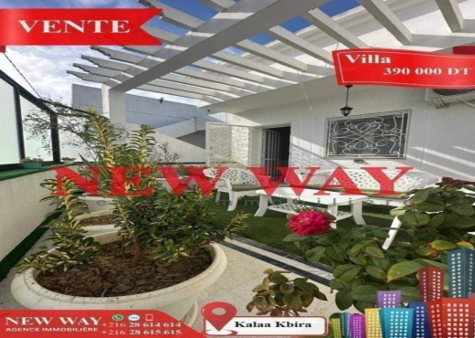 Maison à Kalàa Kbira, dans un quartier résidentiel - Bien immobilier à {"id":20,"country_id":219,"name":"SOUSSE","slug":"sousse"} - Agence Immobilière New Way