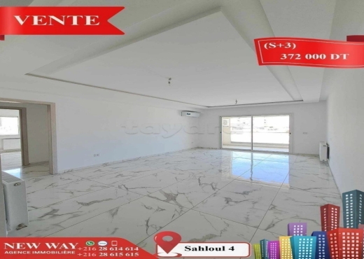 (S+3) Directe Promoteur à Sahloul 4 - Bien immobilier à {"id":20,"country_id":219,"name":"SOUSSE","slug":"sousse"} - Agence Immobilière New Way