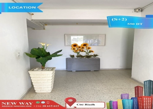 (S+2) à Cité Riadh 5 - Bien immobilier à {"id":20,"country_id":219,"name":"SOUSSE","slug":"sousse"} - Image 2 - Agence Immobilière New Way