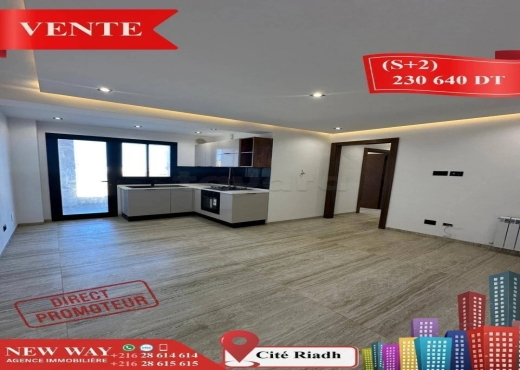 (S+2) Directe Promoteur à Cité Riadh Sousse - Bien immobilier à {"id":20,"country_id":219,"name":"SOUSSE","slug":"sousse"} - Image 3 - Agence Immobilière New Way