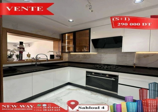 (S+1) Neuf à Sahloul 4 avec Place de Parking - Bien immobilier à {"id":20,"country_id":219,"name":"SOUSSE","slug":"sousse"} - Image 2 - Agence Immobilière New Way