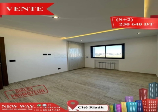 (S+2) Directe Promoteur à Cité Riadh Sousse - Bien immobilier à {"id":20,"country_id":219,"name":"SOUSSE","slug":"sousse"} - Image 2 - Agence Immobilière New Way